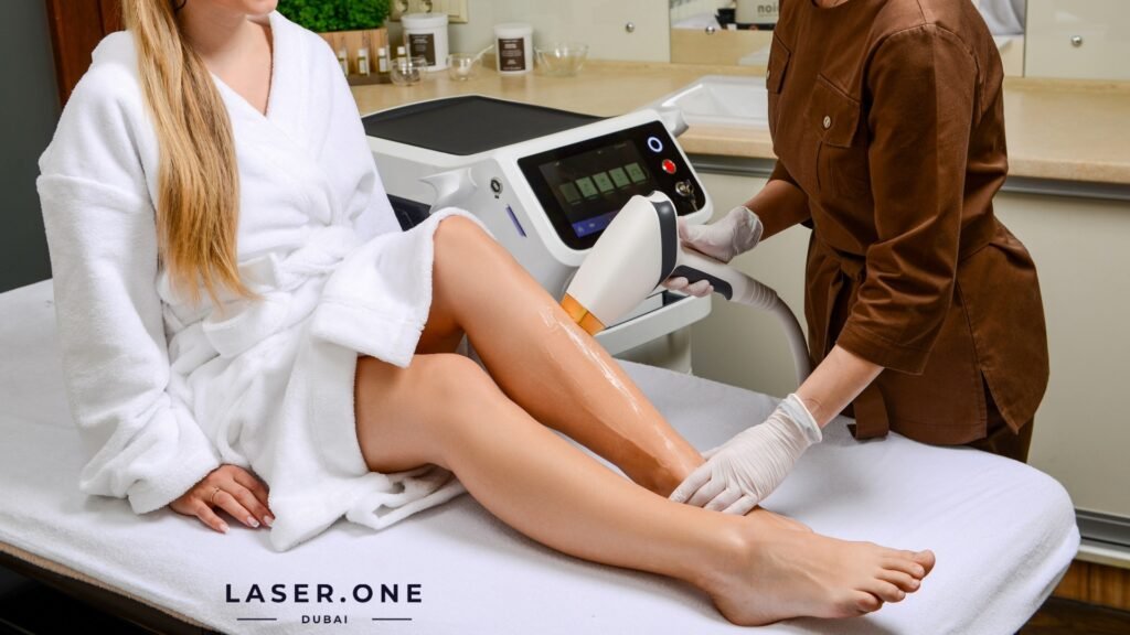 Russian speaking dermatologist conducting a skin consultation in Dubai