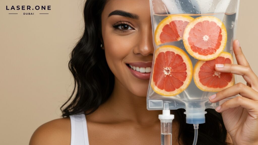 Premium IV vitamin drip bags ready for infusion in Business Bay